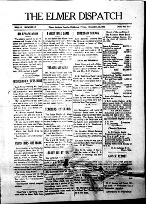 The Elmer Dispatch (Elmer, Okla.), Vol. 2, No. 17, Ed. 1 Friday, December 27, 1912