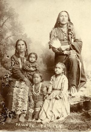 Pawnee Indian family.