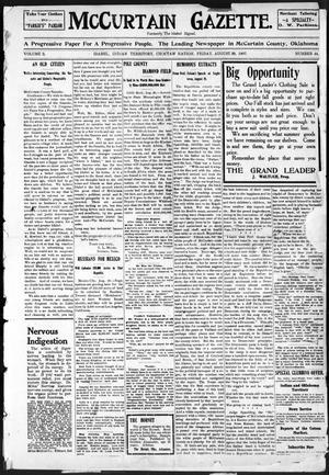 McCurtain Gazette. (Idabel, Indian Terr.), Vol. 2, No. 44, Ed. 1 Friday, August 30, 1907