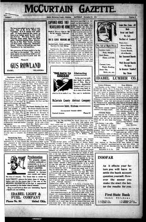 McCurtain Gazette. (Idabel, Okla.), Vol. 9, No. 9, Ed. 1 Saturday, November 29, 1913
