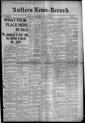 Antlers News-Record. (Antlers, Okla.), Vol. 11, No. 41, Ed. 1 Friday, January 2, 1914
