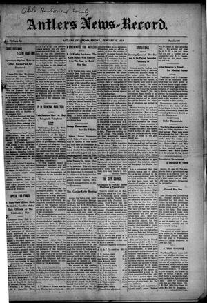 Antlers News-Record. (Antlers, Okla.), Vol. 11, No. 46, Ed. 1 Friday, February 6, 1914