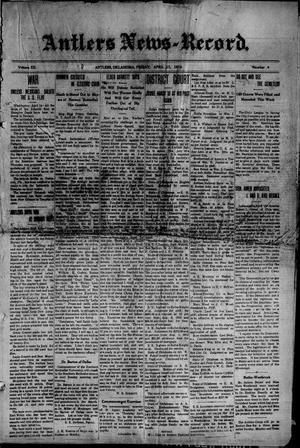 Antlers News-Record. (Antlers, Okla.), Vol. 12, No. 4, Ed. 1 Friday, April 17, 1914