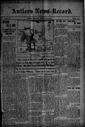 Antlers News-Record. (Antlers, Okla.), Vol. 12, No. 29, Ed. 1 Friday, October 9, 1914