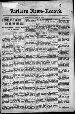 Antlers News-Record. (Antlers, Okla.), Vol. 12, No. 41, Ed. 1 Friday, January 1, 1915