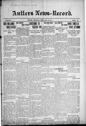 Antlers News-Record. (Antlers, Okla.), Vol. 12, No. 43, Ed. 1 Friday, January 15, 1915