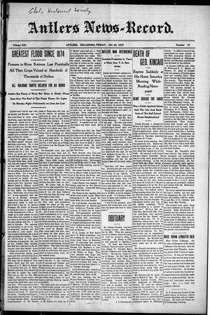 Antlers News-Record. (Antlers, Okla.), Vol. 13, No. 31, Ed. 1 Friday, October 22, 1915