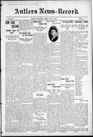 Antlers News-Record. (Antlers, Okla.), Vol. 14, No. 9, Ed. 1 Friday, May 19, 1916