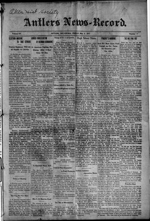 Antlers News-Record. (Antlers, Okla.), Vol. 15, No. 7, Ed. 1 Friday, May 4, 1917