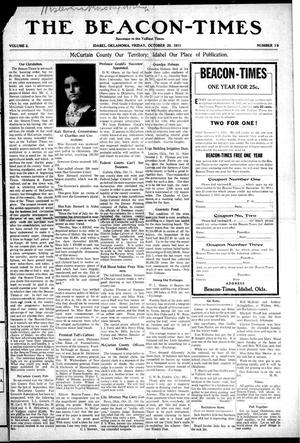 The Beacon-Times (Idabel, Okla.), Vol. 2, No. 19, Ed. 1 Friday, October 20, 1911