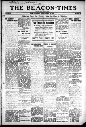 The Beacon-Times (Idabel, Okla.), Vol. 2, No. 40, Ed. 1 Friday, March 15, 1912