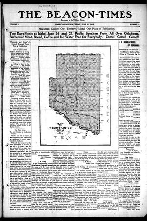 Primary view of object titled 'The Beacon-Times (Idabel, Okla.), Vol. 3, No. 2, Ed. 1 Friday, June 21, 1912'.