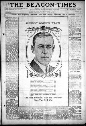 The Beacon-Times (Idabel, Okla.), Vol. 3, No. 22, Ed. 1 Friday, November 8, 1912