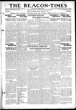 The Beacon-Times (Idabel, Okla.), Vol. 3, No. 33, Ed. 1 Friday, January 24, 1913