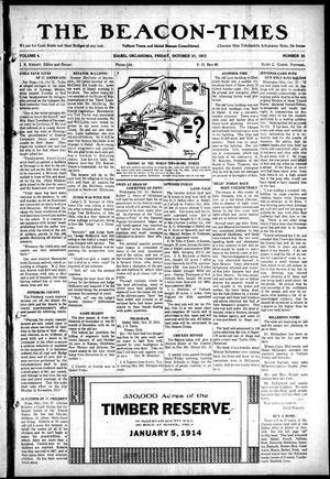 Primary view of object titled 'The Beacon-Times (Idabel, Okla.), Vol. 4, No. 21, Ed. 1 Friday, October 31, 1913'.