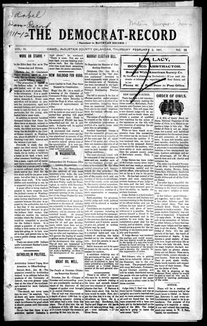 Primary view of object titled 'The Democrat-Record (Idabel, Okla.), Vol. 3, No. 38, Ed. 1 Thursday, February 2, 1911'.