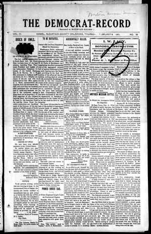 Primary view of object titled 'The Democrat-Record (Idabel, Okla.), Vol. 3, No. 39, Ed. 1 Thursday, February 9, 1911'.