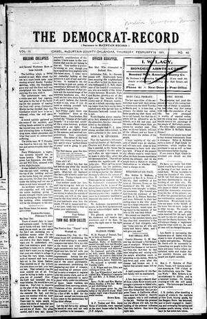 The Democrat-Record (Idabel, Okla.), Vol. 3, No. 40, Ed. 1 Thursday, February 16, 1911