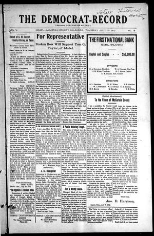 The Democrat-Record (Idabel, Okla.), Vol. 5, No. 18, Ed. 1 Thursday, July 11, 1912