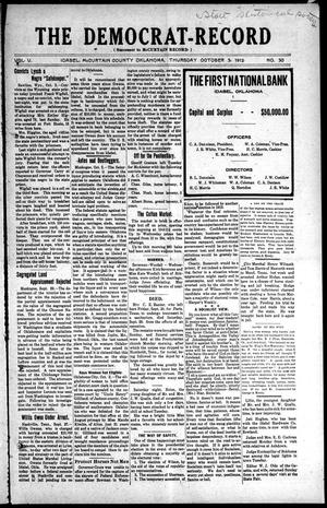 The Democrat-Record (Idabel, Okla.), Vol. 5, No. 30, Ed. 1 Thursday, October 3, 1912