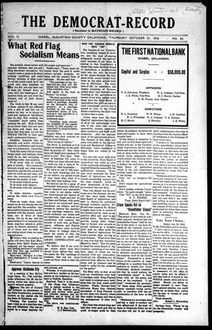 The Democrat-Record (Idabel, Okla.), Vol. 5, No. 34, Ed. 1 Thursday, October 31, 1912