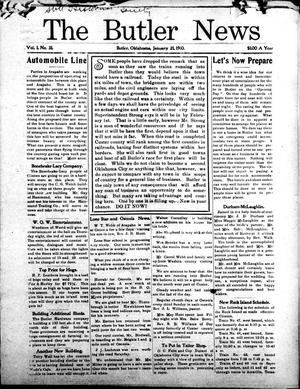 The Butler News (Butler, Okla.), Vol. 1, No. 31, Ed. 1 Friday, January 21, 1910
