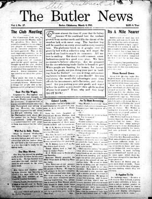 The Butler News (Butler, Okla.), Vol. 1, No. 37, Ed. 1 Friday, March 4, 1910