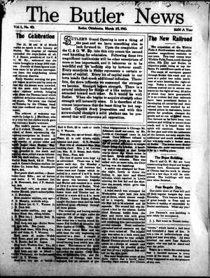 The Butler News (Butler, Okla.), Vol. 1, No. 40, Ed. 1 Friday, March 25, 1910