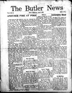 The Butler News (Butler, Okla.), Vol. 1, No. 41, Ed. 1 Friday, April 1, 1910
