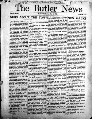 The Butler News (Butler, Okla.), Vol. 1, No. 47, Ed. 1 Friday, May 13, 1910