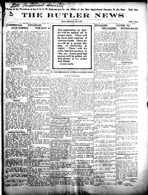 The Butler News (Butler, Okla.), Vol. 2, No. 2, Ed. 1 Friday, July 1, 1910