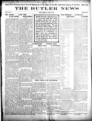 The Butler News (Butler, Okla.), Vol. 2, No. 6, Ed. 1 Friday, August 5, 1910