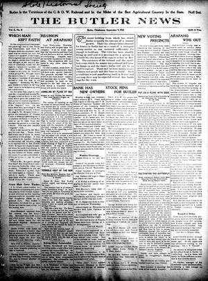 The Butler News (Butler, Okla.), Vol. 2, No. 11, Ed. 1 Friday, September 9, 1910