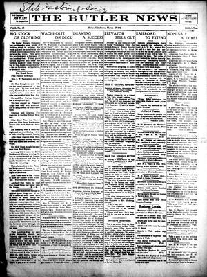 The Butler News (Butler, Okla.), Vol. 2, No. 38, Ed. 1 Friday, March 17, 1911
