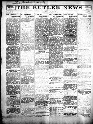 The Butler News (Butler, Okla.), Vol. 2, No. 42, Ed. 1 Friday, April 14, 1911
