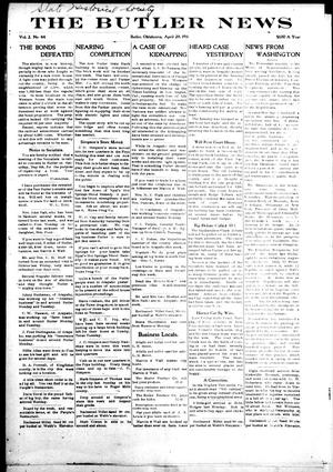 The Butler News (Butler, Okla.), Vol. 2, No. 44, Ed. 1 Friday, April 28, 1911