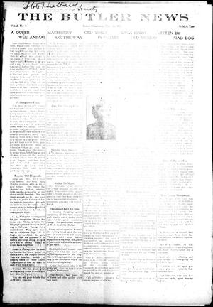 Primary view of object titled 'The Butler News (Butler, Okla.), Vol. 2, No. 48, Ed. 1 Friday, May 26, 1911'.