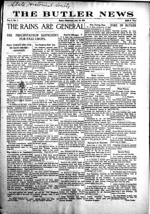 The Butler News (Butler, Okla.), Vol. 3, No. 3, Ed. 1 Friday, July 14, 1911