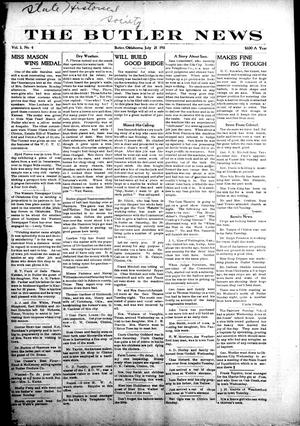 The Butler News (Butler, Okla.), Vol. 3, No. 4, Ed. 1 Friday, July 21, 1911
