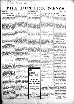 The Butler News (Butler, Okla.), Vol. 3, No. 7, Ed. 1 Friday, August 11, 1911