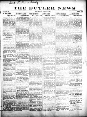 The Butler News (Butler, Okla.), Vol. 3, No. 14, Ed. 1 Friday, September 29, 1911