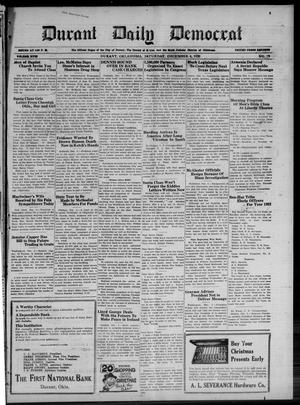 Primary view of object titled 'Durant Daily Democrat (Durant, Okla.), Vol. 18, No. 79, Ed. 1 Saturday, December 4, 1920'.
