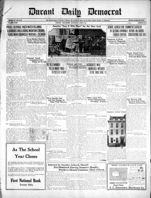 Primary view of object titled 'Durant Daily Democrat (Durant, Okla.), Vol. 18, No. 233, Ed. 1 Saturday, June 4, 1921'.