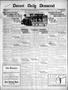 Thumbnail image of item number 1 in: 'Durant Daily Democrat (Durant, Okla.), Vol. 18, No. 245, Ed. 1 Saturday, June 18, 1921'.