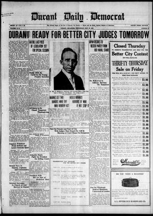 Durant Daily Democrat (Durant, Okla.), Vol. 19, No. 68, Ed. 1 Wednesday, November 23, 1921