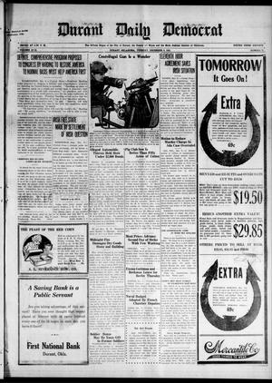 Primary view of object titled 'Durant Daily Democrat (Durant, Okla.), Vol. 19, No. 78, Ed. 1 Tuesday, December 6, 1921'.