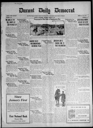 Primary view of object titled 'Durant Daily Democrat (Durant, Okla.), Vol. 19, No. 165, Ed. 1 Saturday, March 18, 1922'.