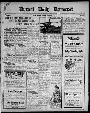 Primary view of object titled 'Durant Daily Democrat (Durant, Okla.), Vol. 19, No. 270, Ed. 1 Thursday, July 20, 1922'.