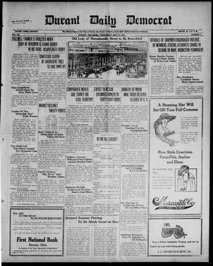 Primary view of object titled 'Durant Daily Democrat (Durant, Okla.), Vol. 20, No. 7, Ed. 1 Wednesday, September 13, 1922'.