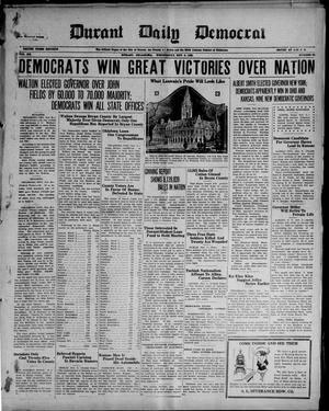 Durant Daily Democrat (Durant, Okla.), Vol. 20, No. 56, Ed. 1 Wednesday, November 8, 1922